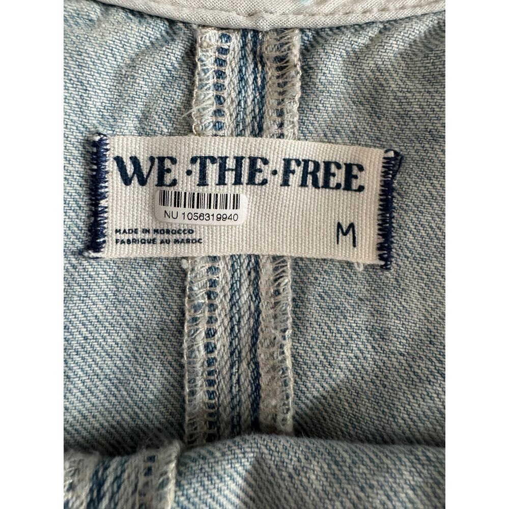 We The Free High Roller Light Denim Strip Jumpsuit - Picture 6 of 6